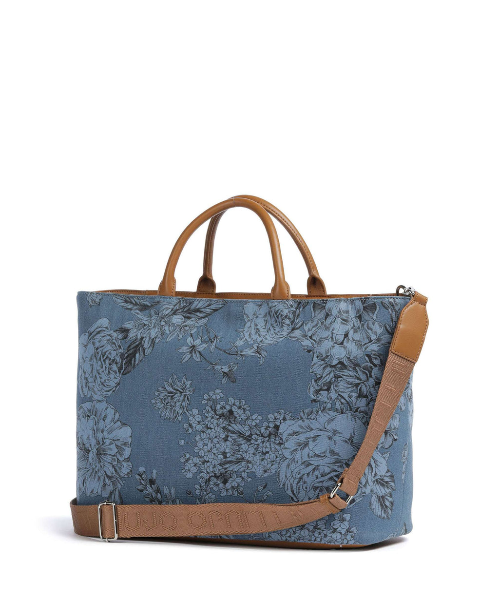 Liu Jo Sira L Handbag denim flowers