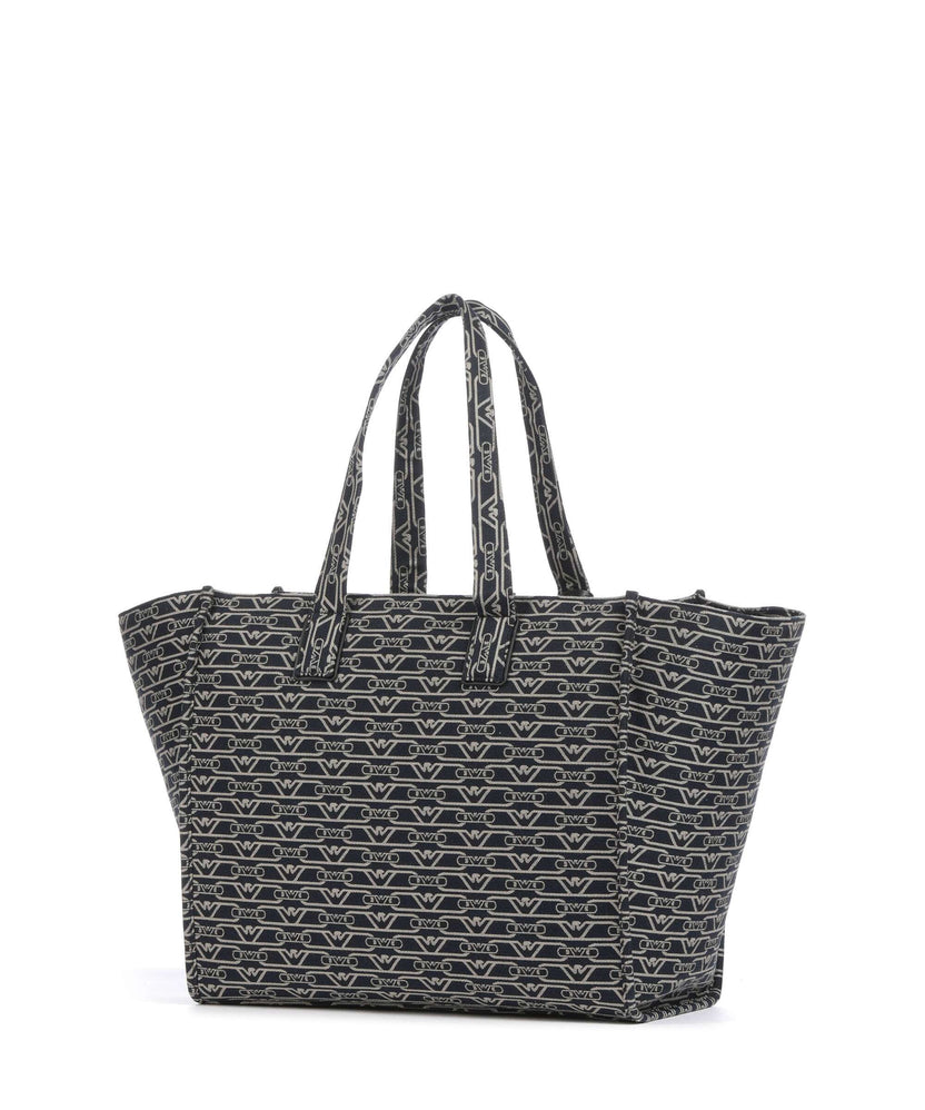 Emporio Armani La Gio Tote bag blu/ecru