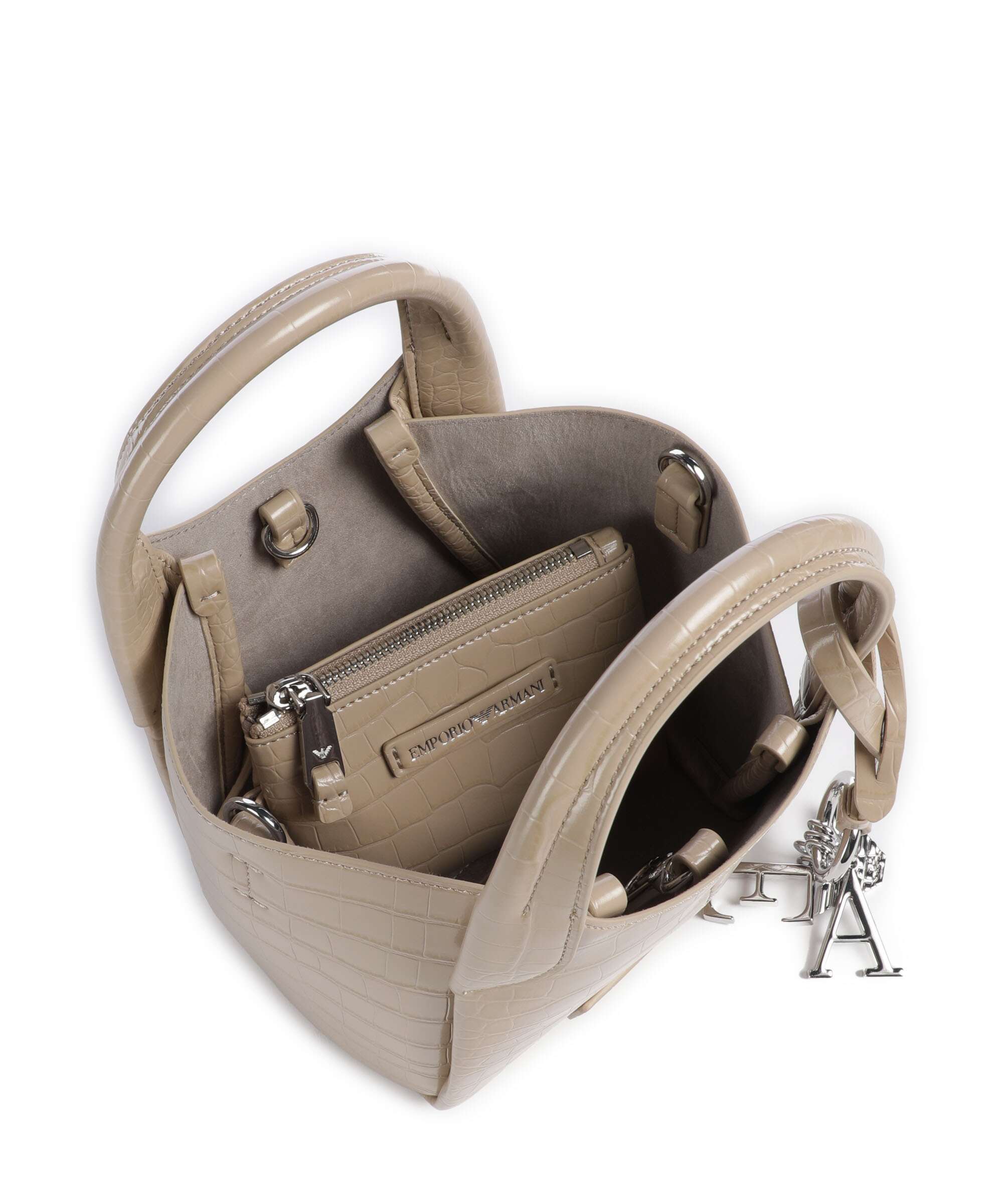 Emporio Armani Durini 24 Crossbody bag beige