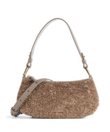 Coccinelle Merveille Astrakan Bolsa tiracolo warm taupe