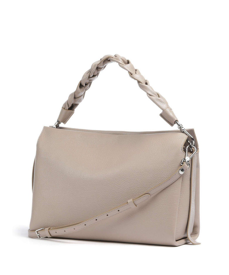 Coccinelle Boheme Shiny Goat Hobo bag powder pink