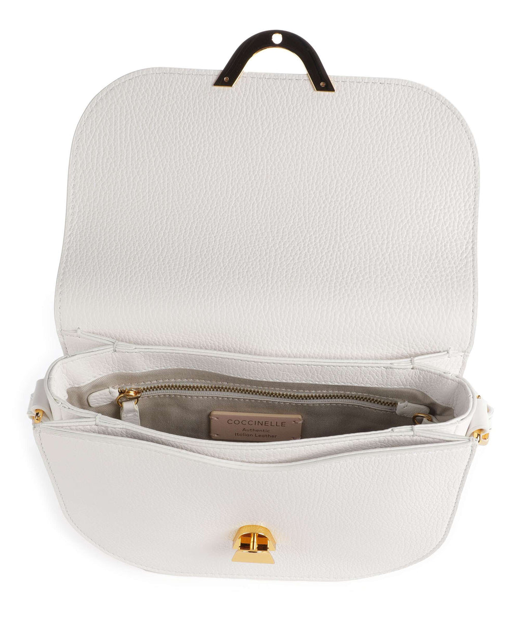 Coccinelle Dew Crossbody bag brillant white