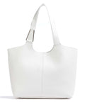 Coccinelle Brume Tote bag brillant white