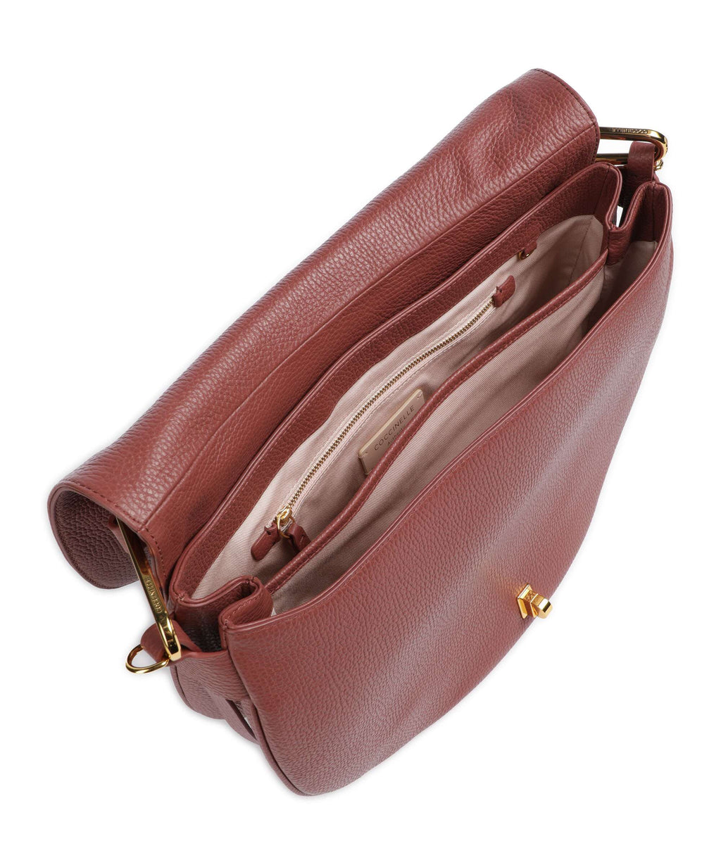 Coccinelle Magie Soft Hobo bag brandy