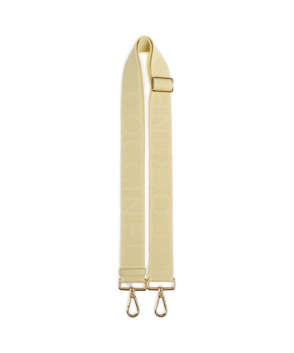 Coccinelle Nastro Signature Bag strap lime wash