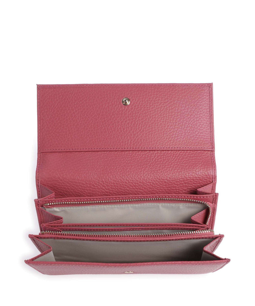 Coccinelle Metallic Soft Wallet rosewood