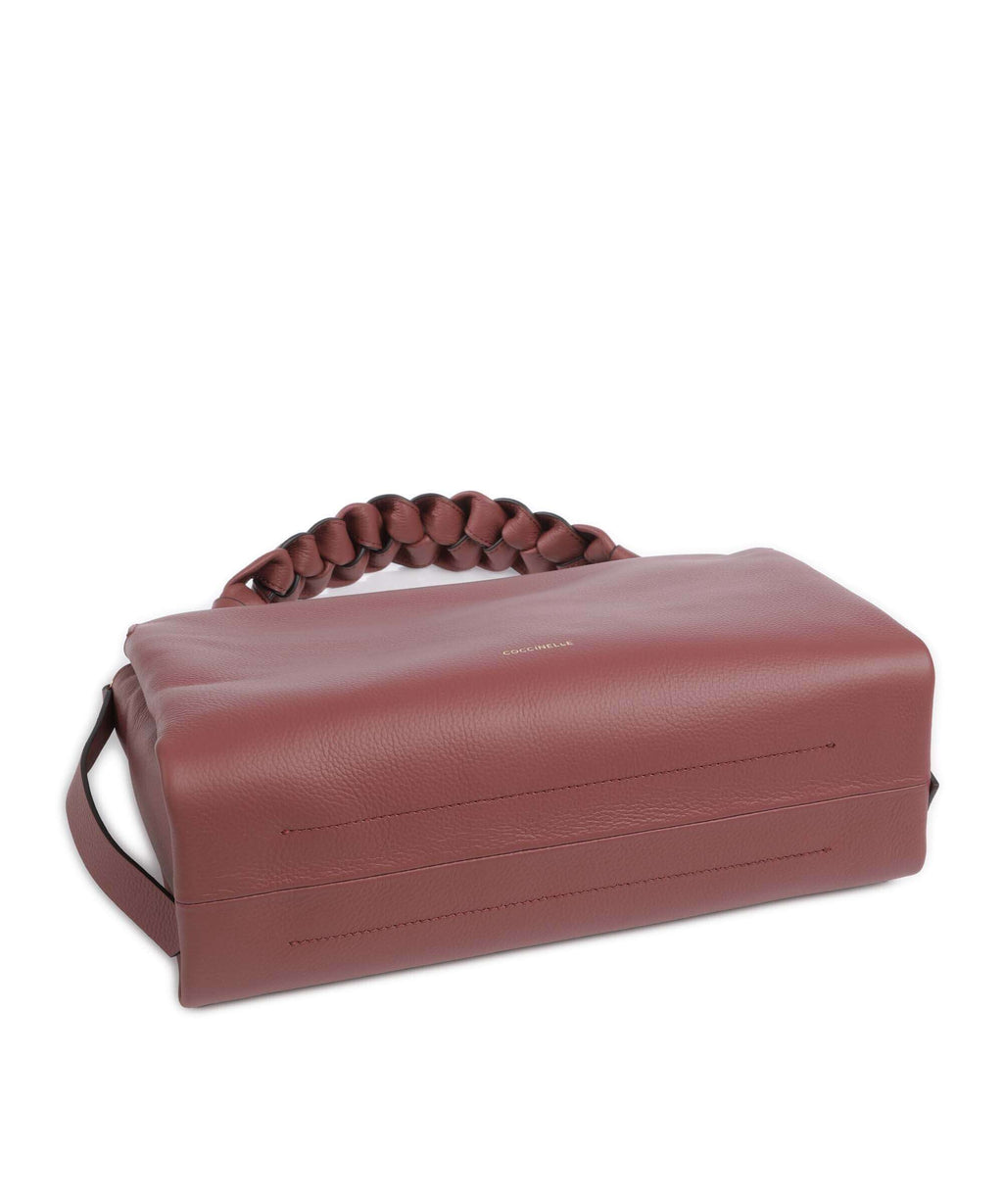 Coccinelle Boheme Grana Double Hobo bag brandy/grenadine red
