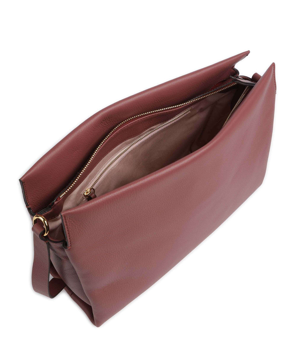 Coccinelle Boheme Grana Double Hobo bag brandy/grenadine red