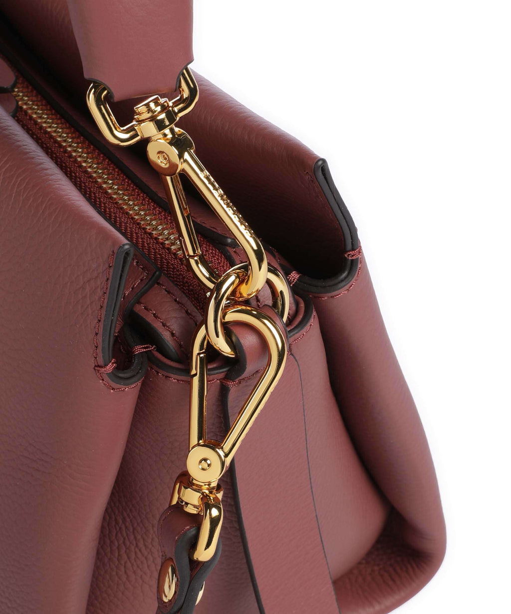 Coccinelle Boheme Grana Double Handbag brandy/grenadine red
