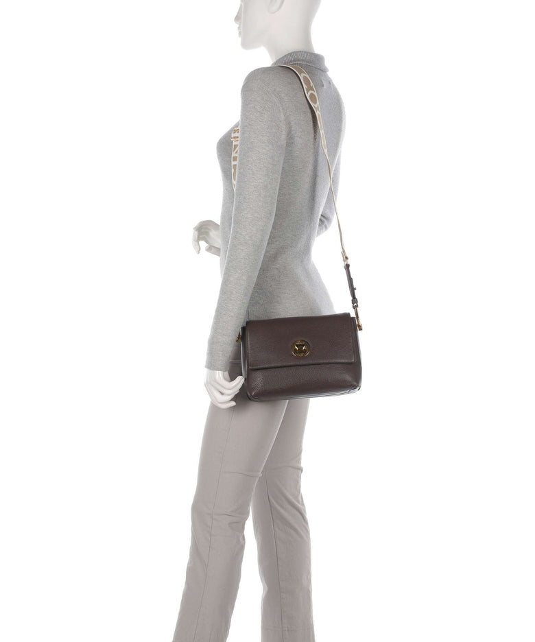 Coccinelle Liya Signature Crossbody bag fondant brown