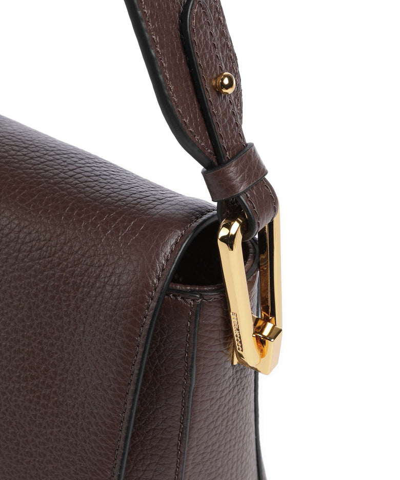 Coccinelle Liya Signature Crossbody bag fondant brown