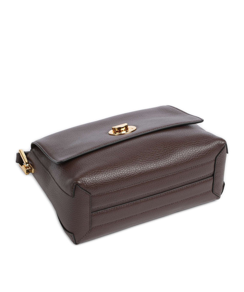 Coccinelle Liya Signature Crossbody bag fondant brown