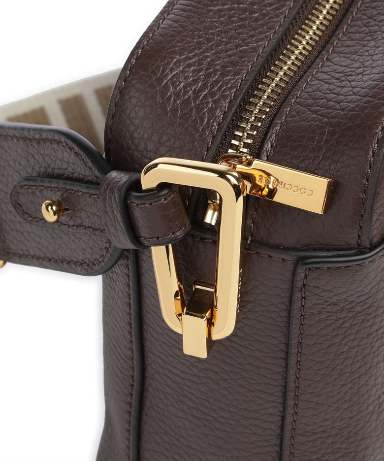 Coccinelle Liya Signature Crossbody bag fondant brown