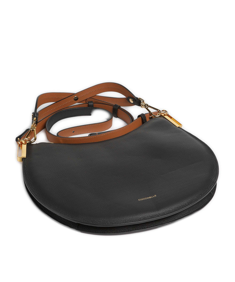 Coccinelle Sunup Hobo bag noir/cuir