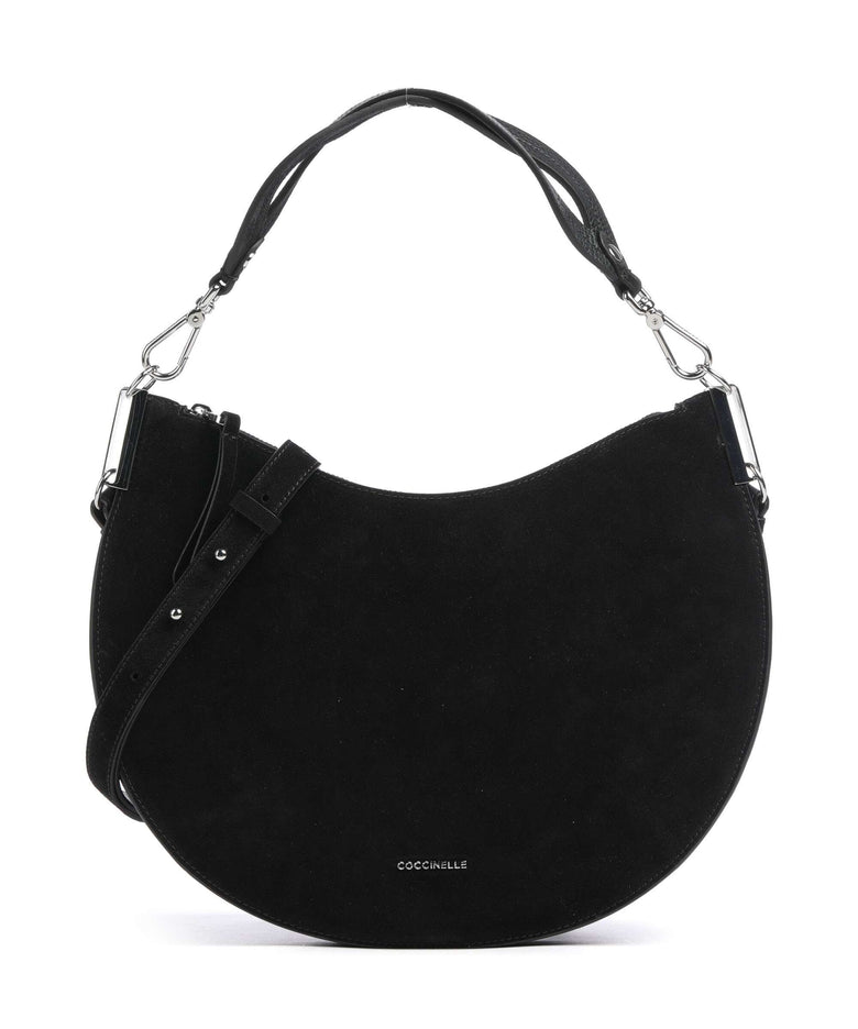 Coccinelle Sunup Suede Hobo bag noir