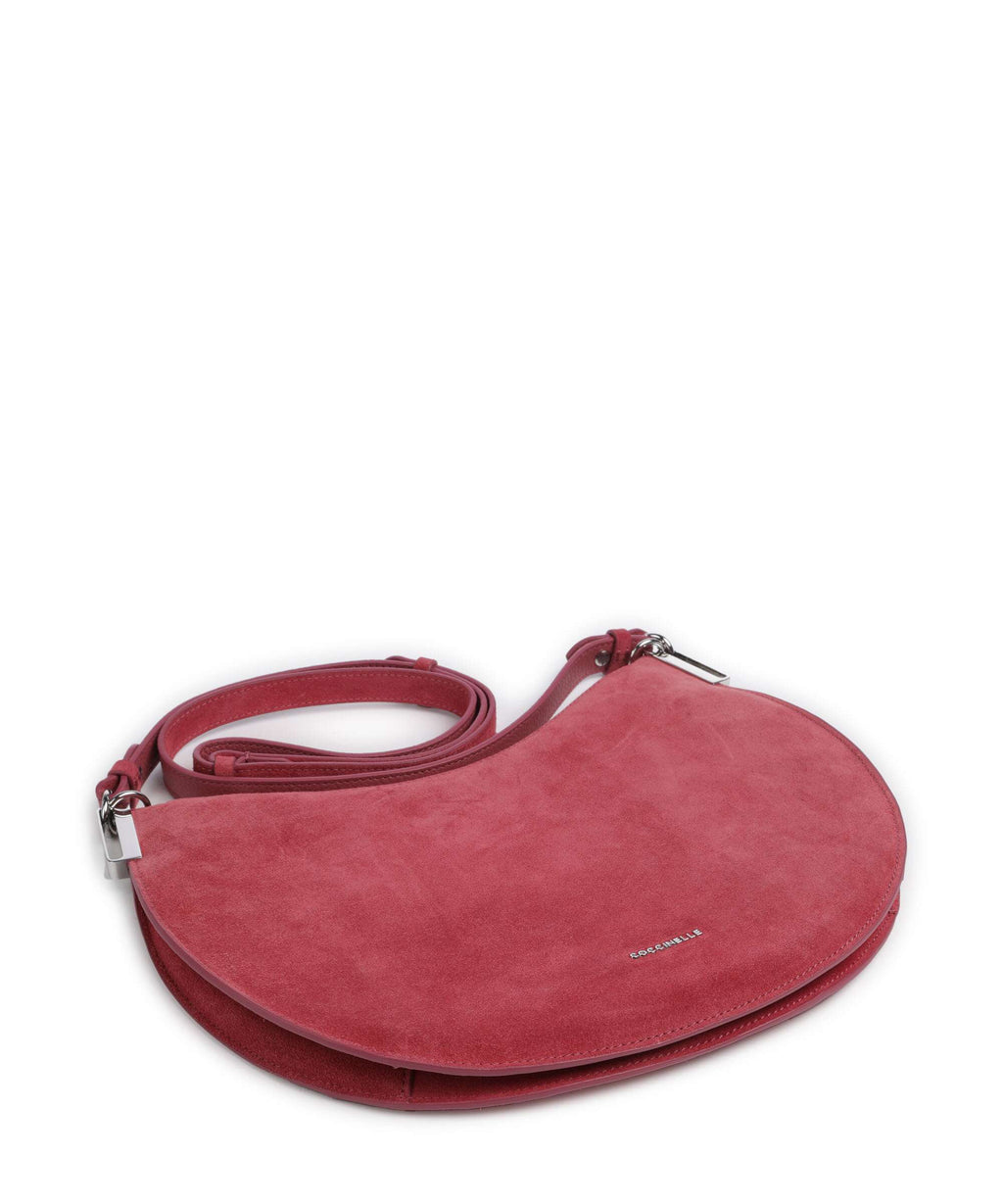 Coccinelle Sunup Suede Hobo bag rosewood
