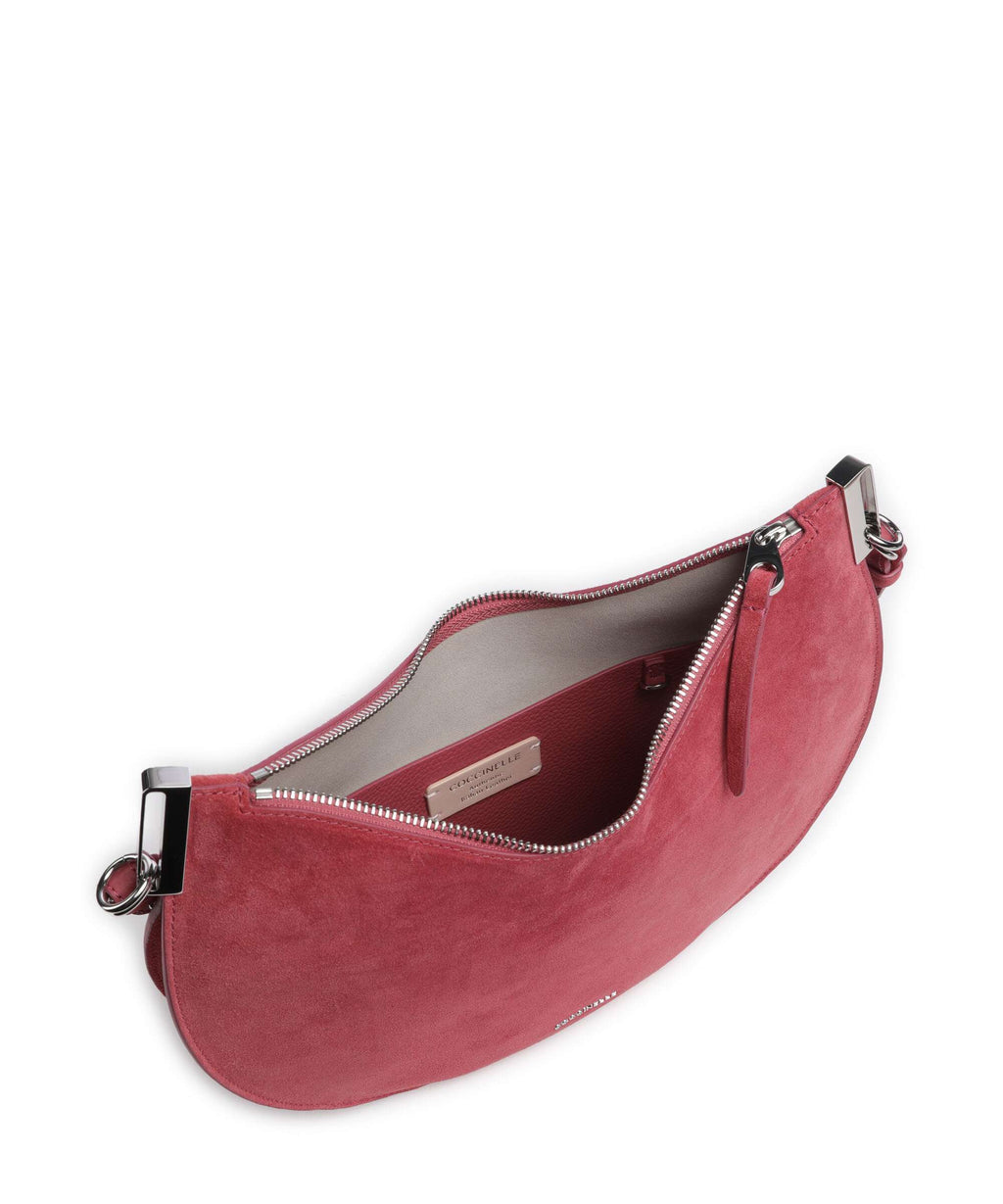 Coccinelle Sunup Suede Hobo bag rosewood