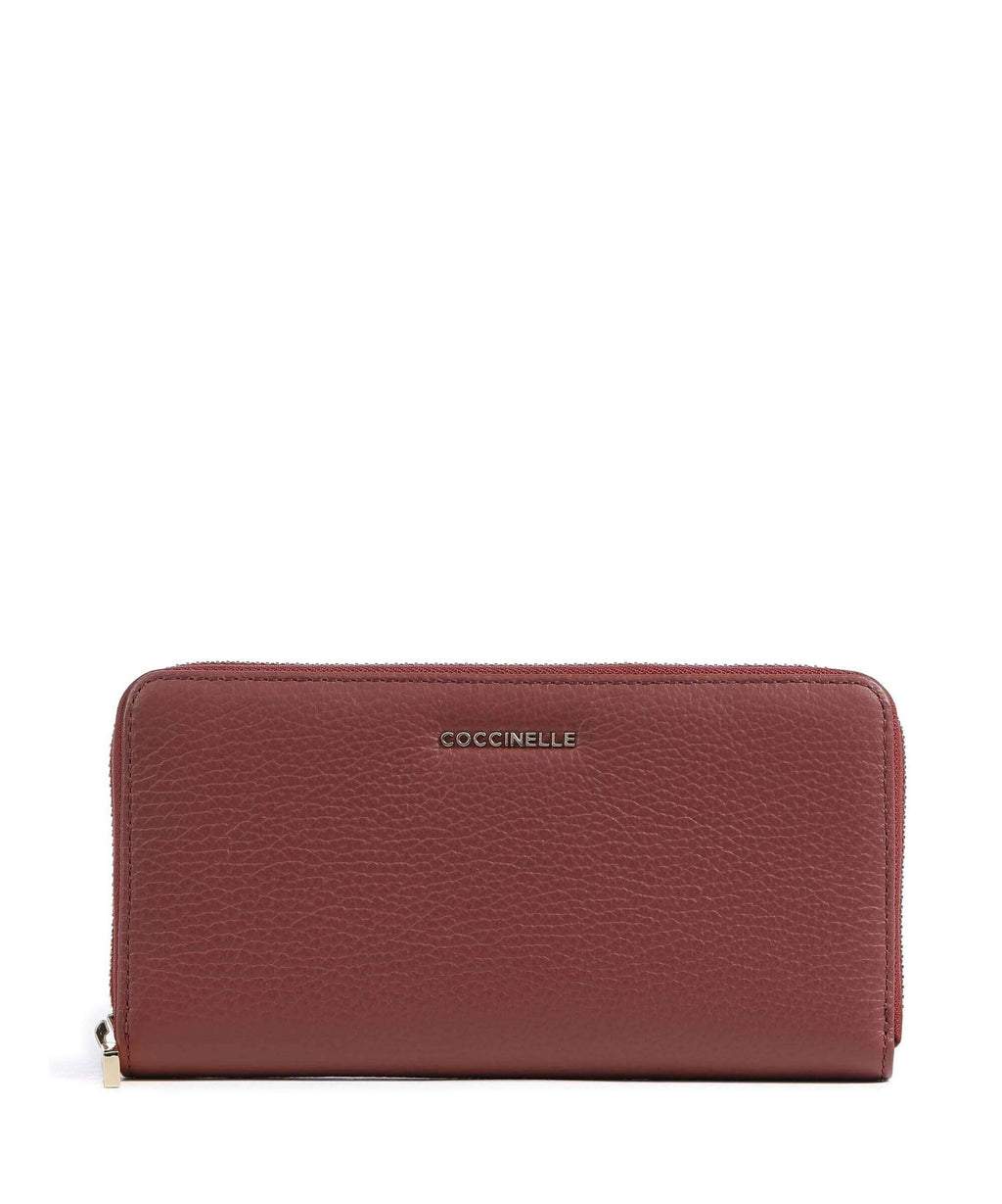 Coccinelle Metallic Soft Wallet brandy