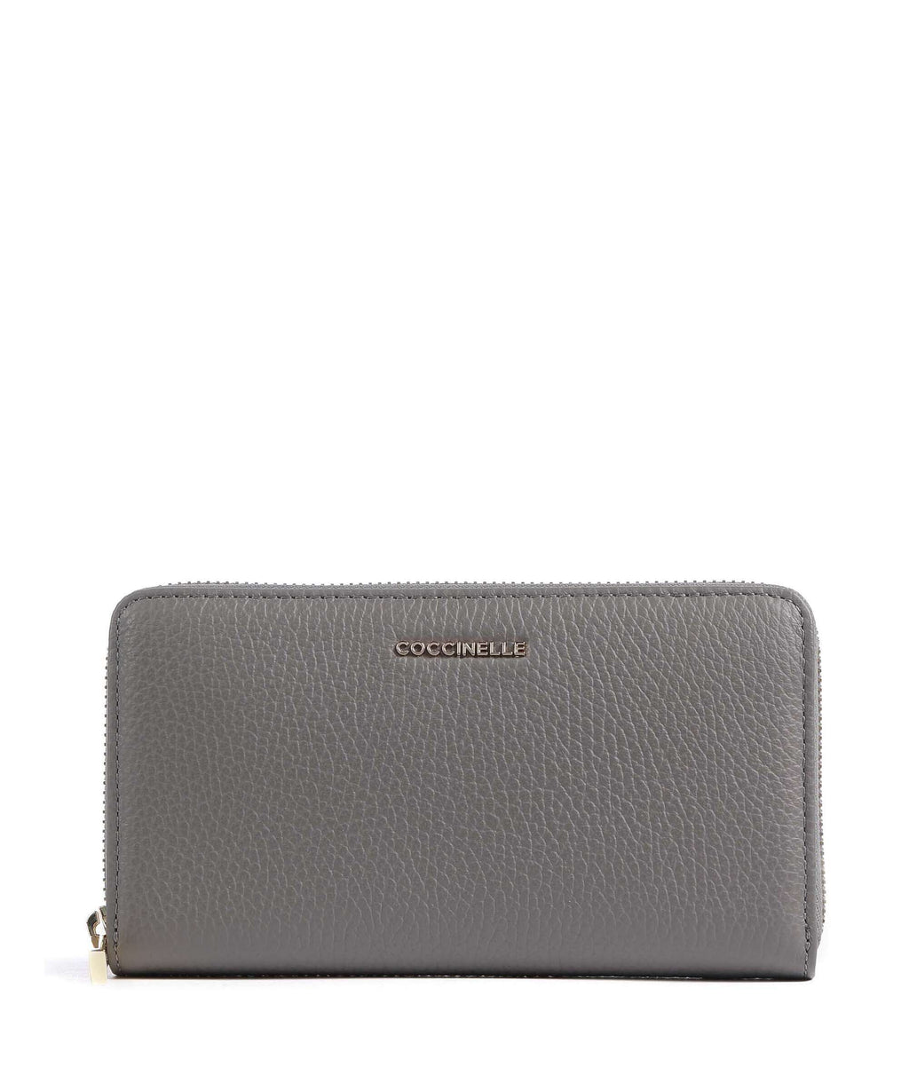 Coccinelle Metallic Soft Wallet grafite