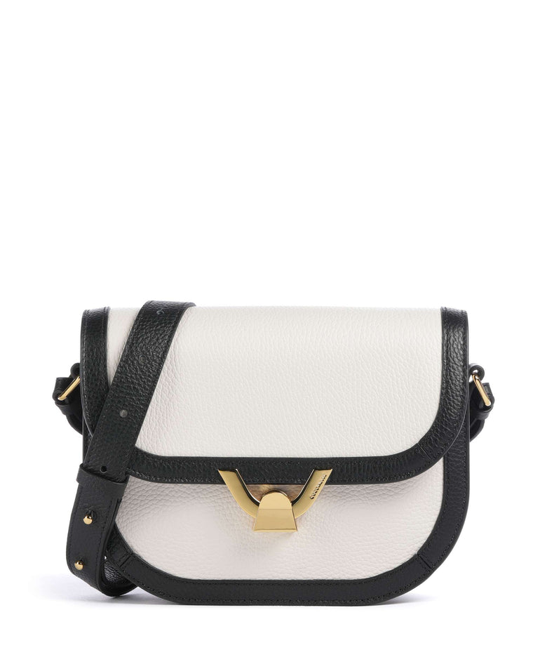 Coccinelle Dew Crossbody bag blanco/noir
