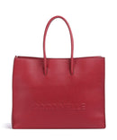 Coccinelle Myrtha Maxi Logo bolsa shopper sangria