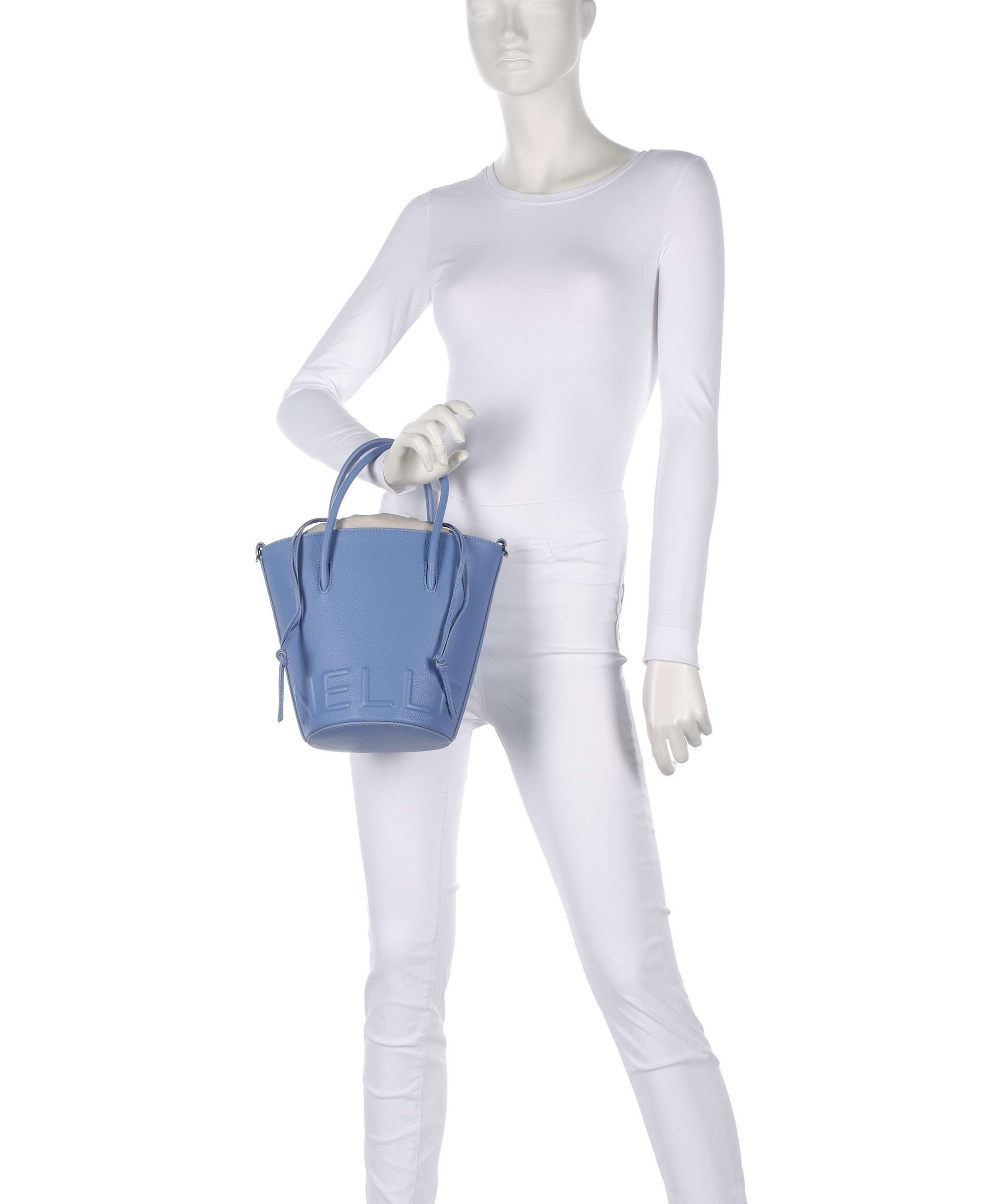 Coccinelle Myrtha Maxi Logo Bucket bag azul