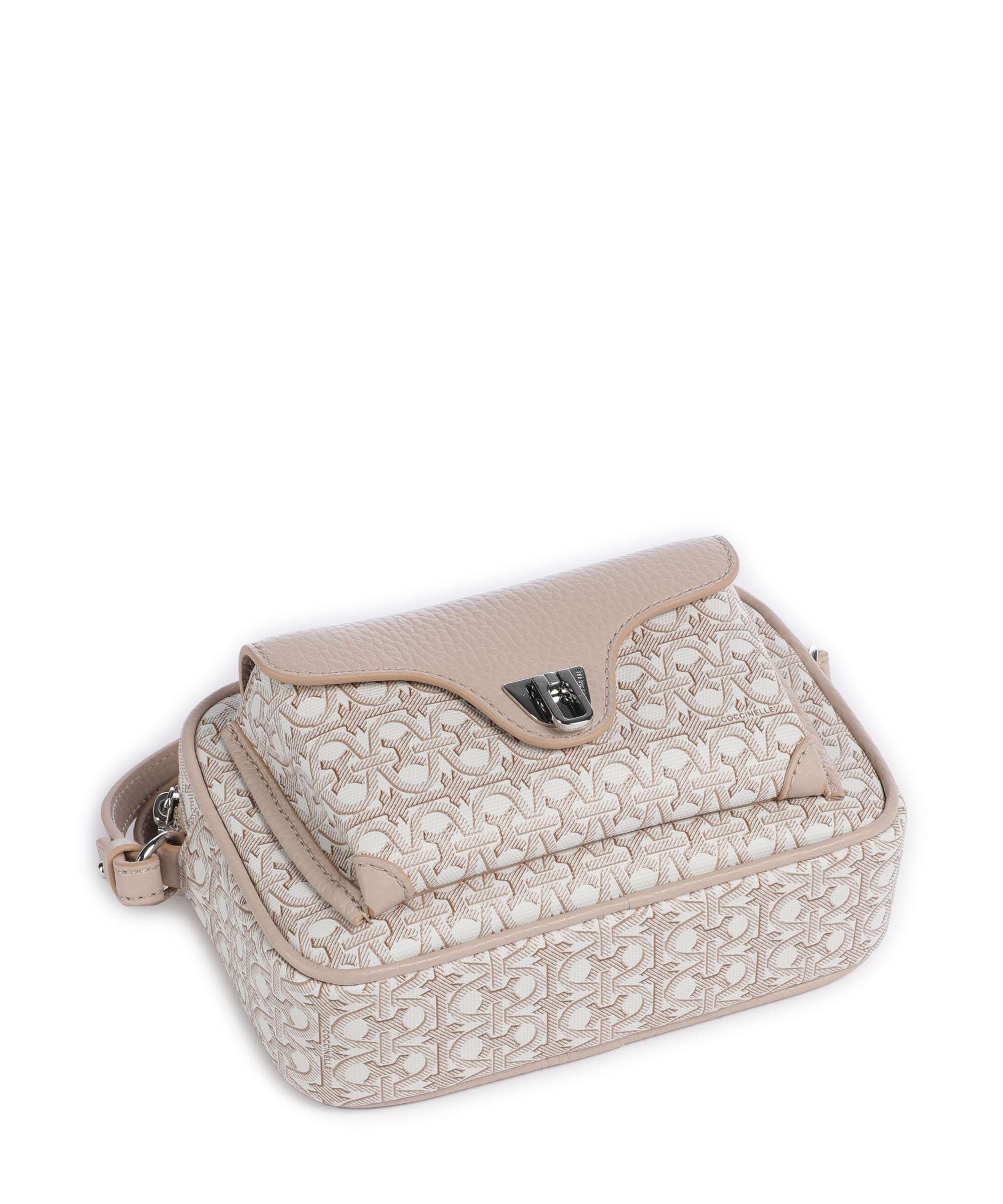 Coccinelle Beat Monogram Crossbody bag multicolour/blanco/rosette