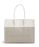 Coccinelle Myrtha bolsa shopper natural/blanco