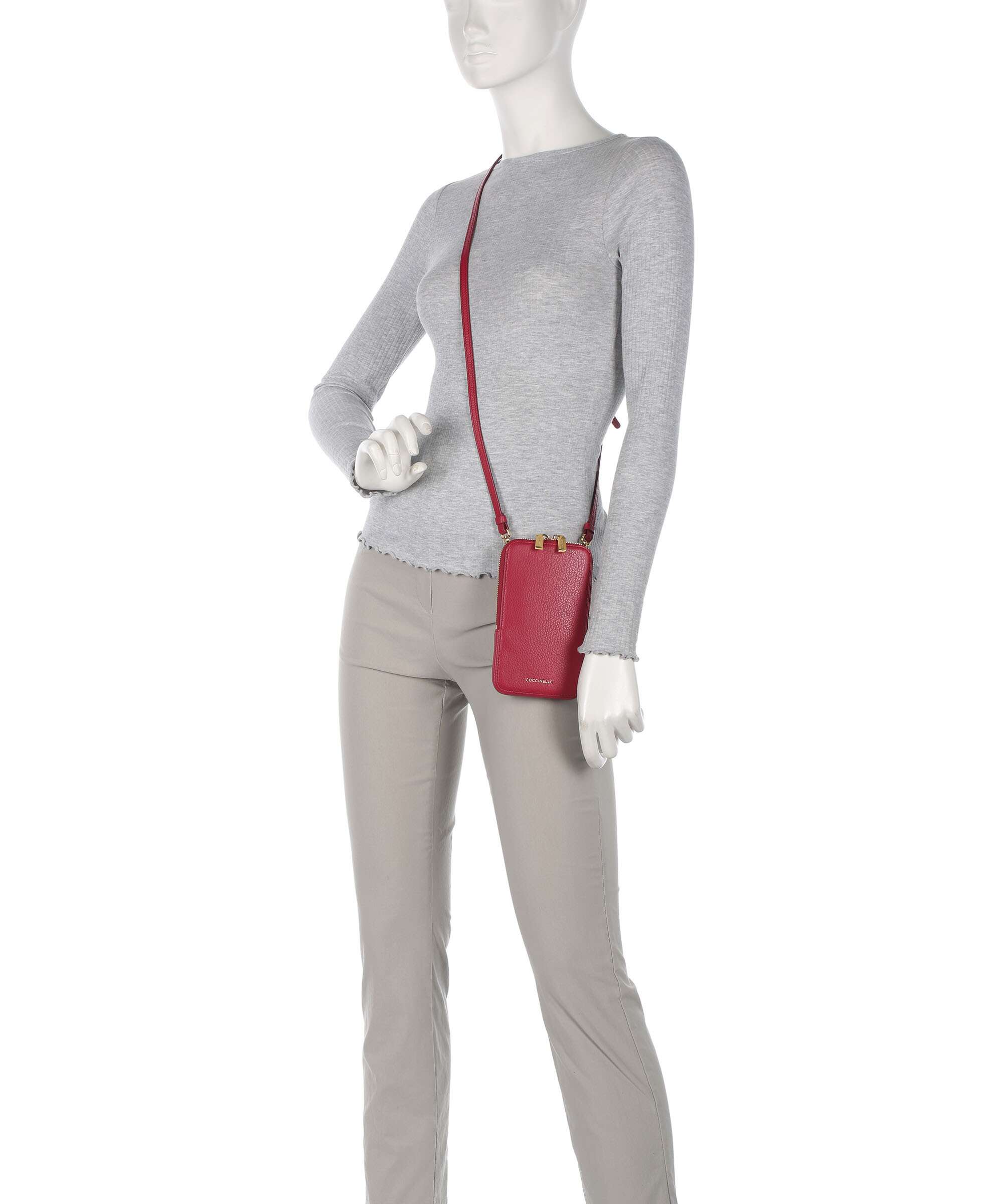 Coccinelle Flor Phone bag sangria