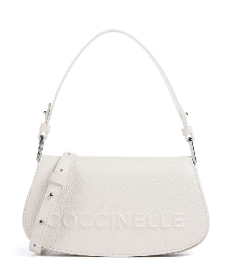 Coccinelle Myrtha Maxi Logo Shoulder bag blanco