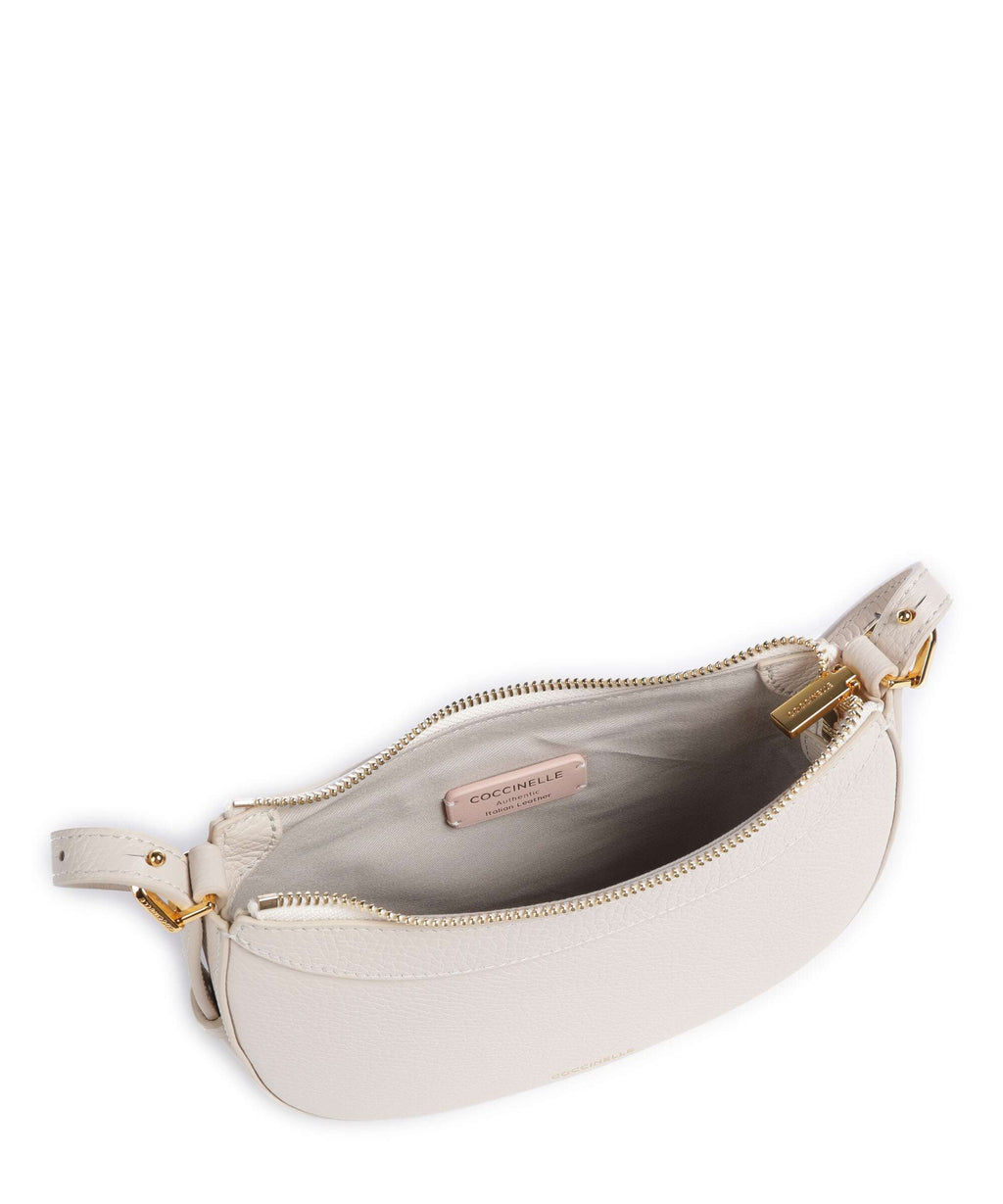 Coccinelle Whisper Crossbody bag lambskin white