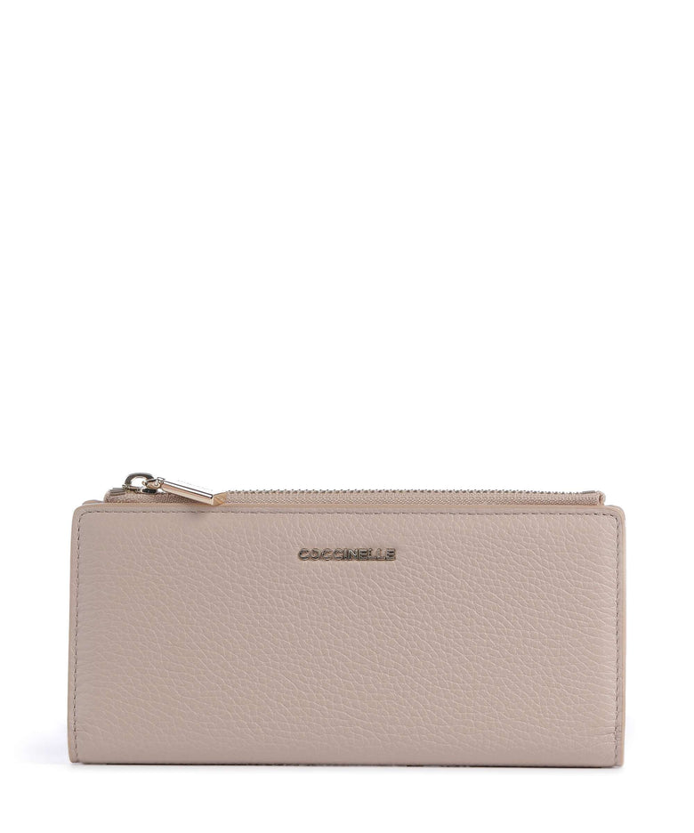 Coccinelle Metallic Soft Wallet rosette