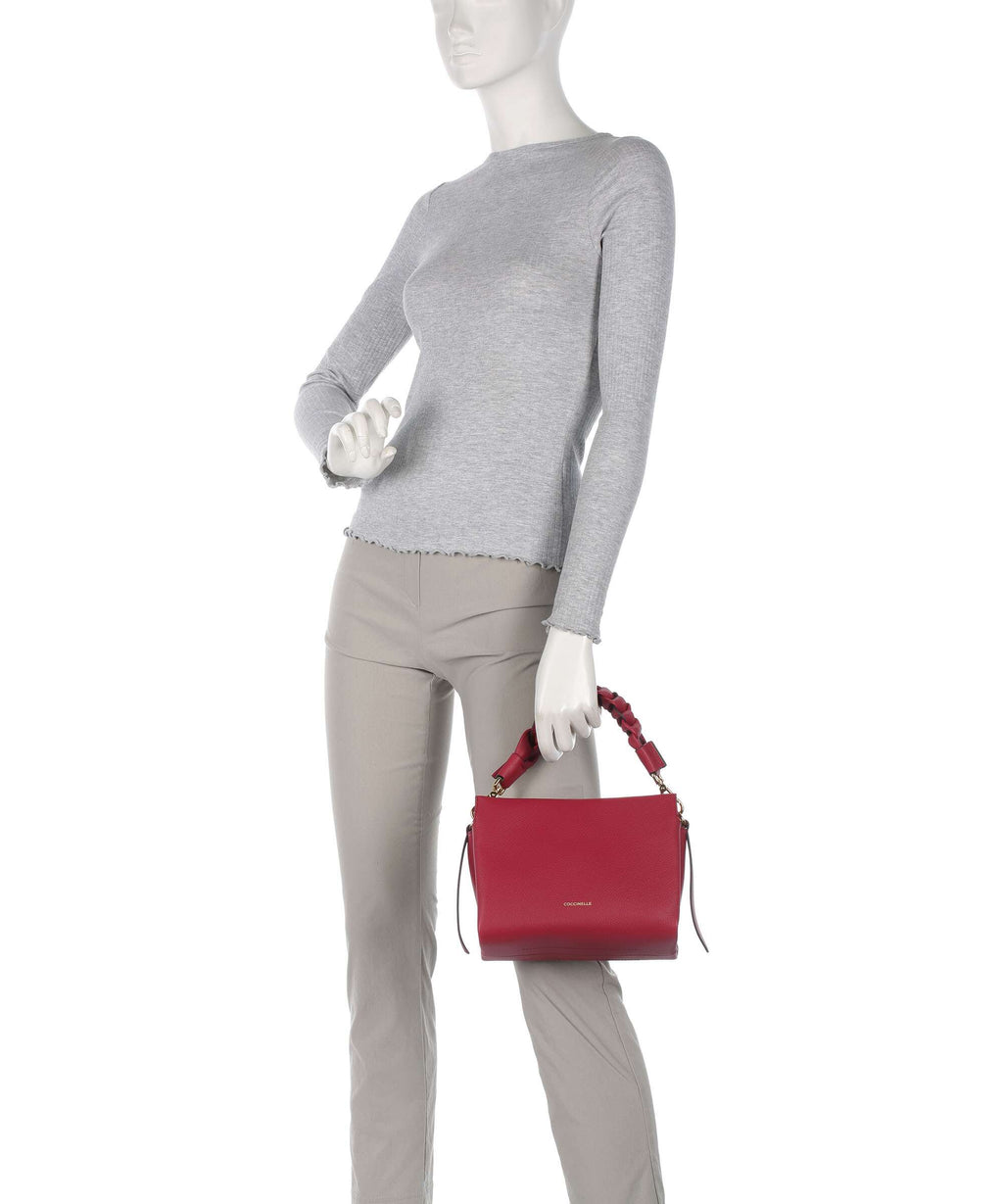 Coccinelle Boheme Grana Double Handbag sangria/skin