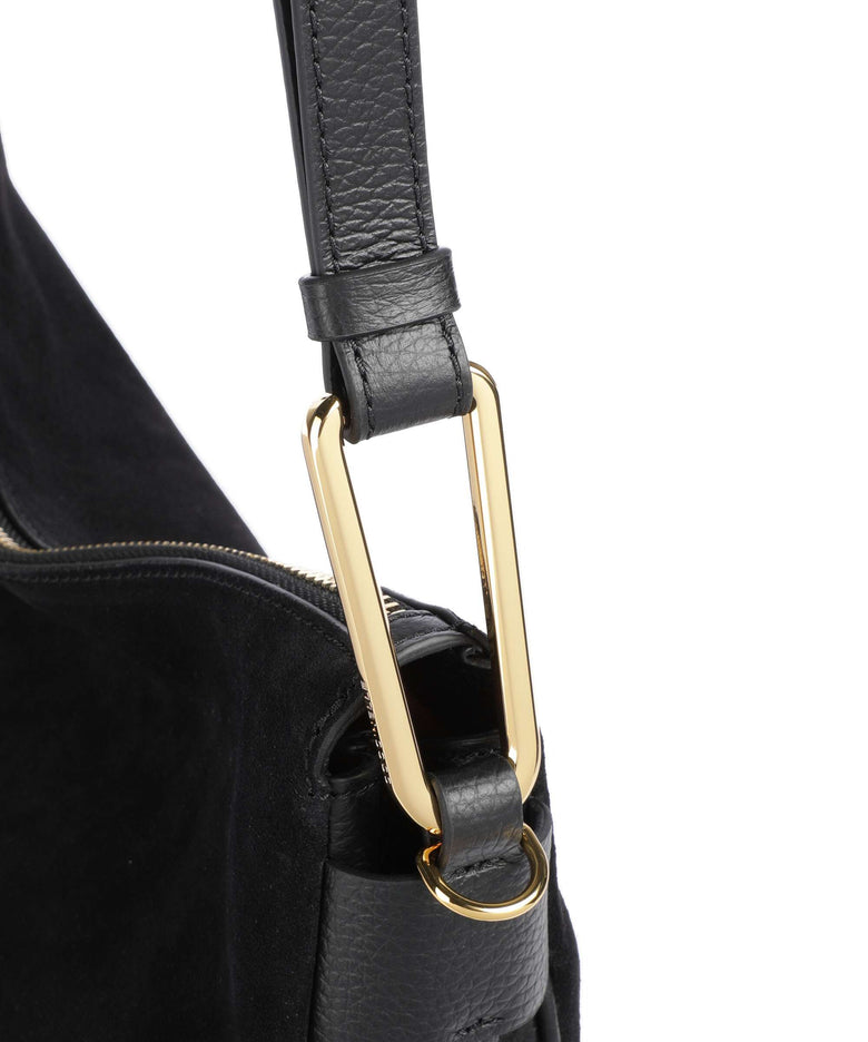 Coccinelle Magie Suede Hobo bag noir