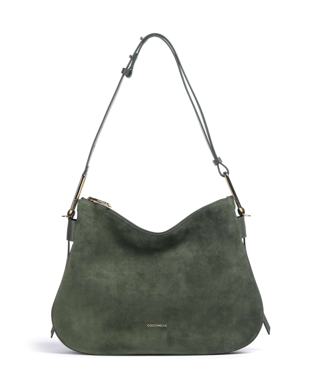 Coccinelle Magie Suede Hobo bag alga