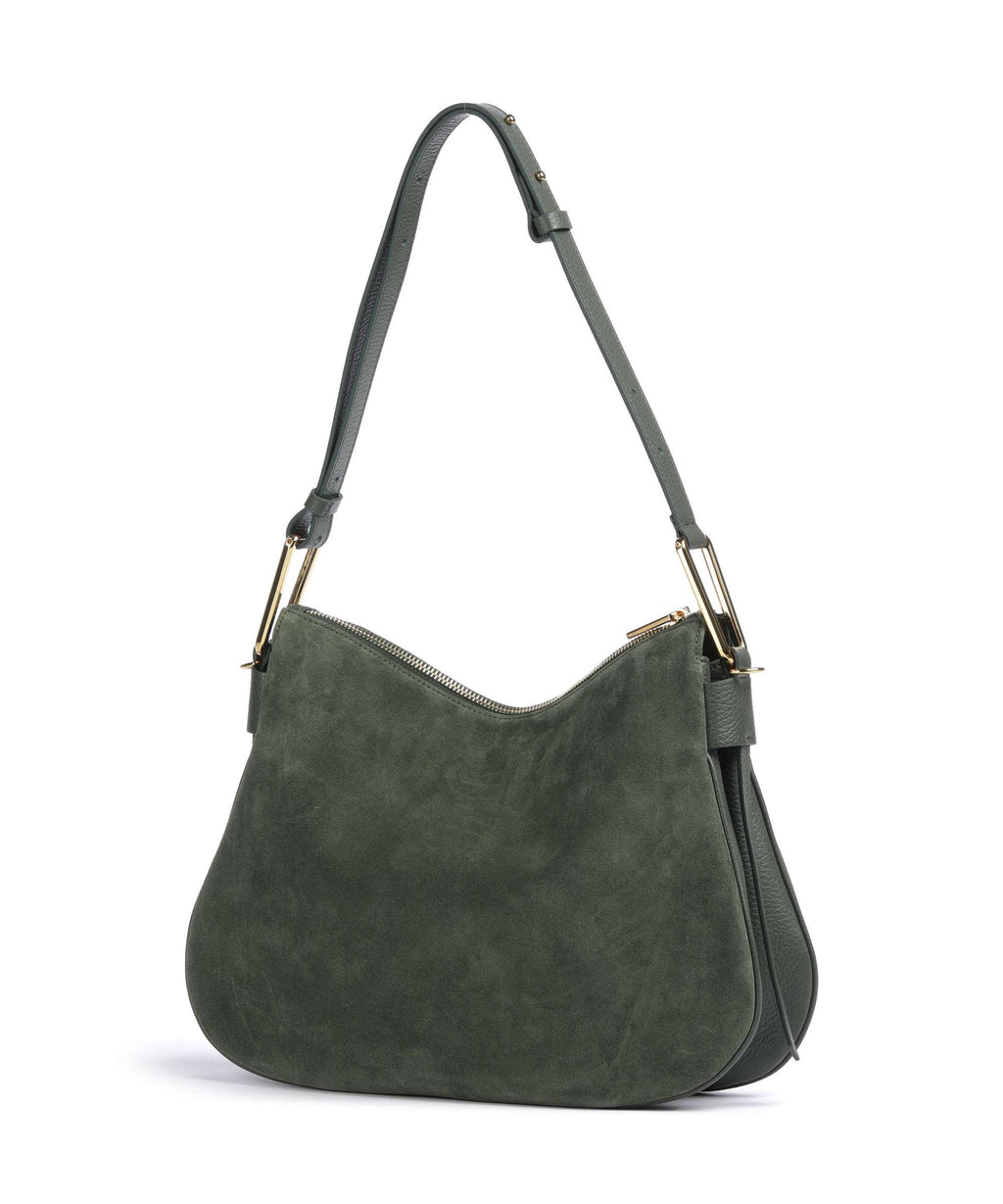 Coccinelle Magie Suede Hobo bag alga