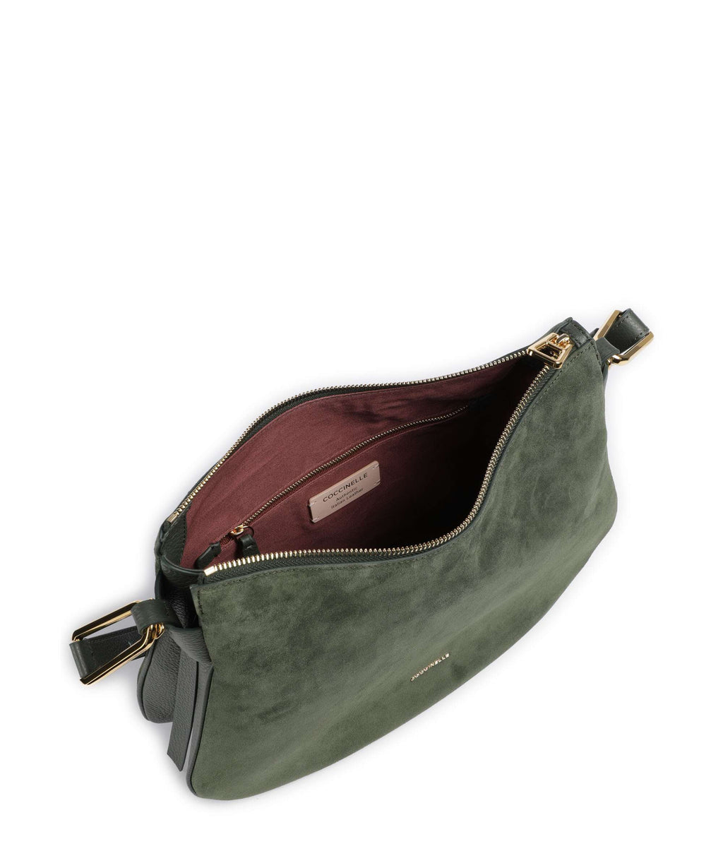 Coccinelle Magie Suede Hobo bag alga