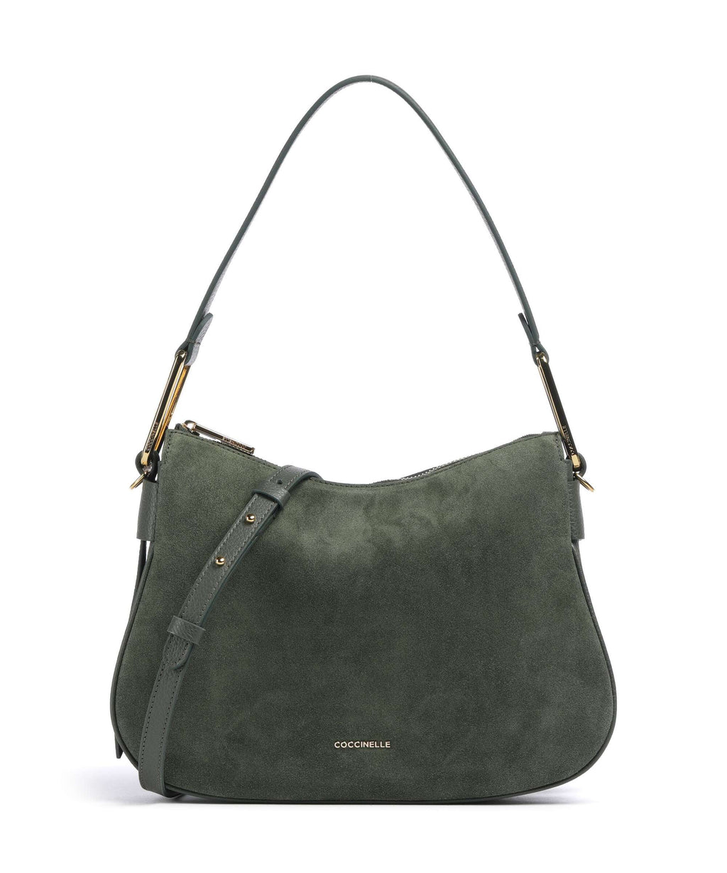 Coccinelle Magie Suede Hobo bag alga