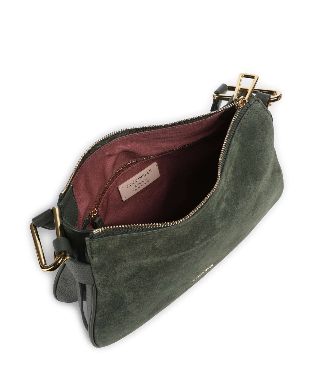 Coccinelle Magie Suede Hobo bag alga