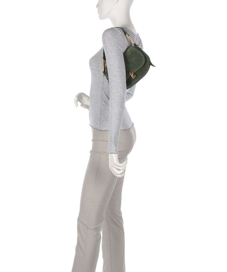 Coccinelle Magie Suede Shoulder bag alga