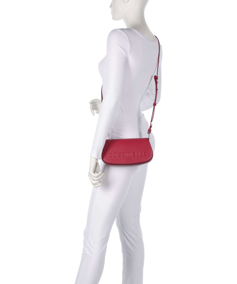 Coccinelle Myrtha Maxi Logo Shoulder bag sangria