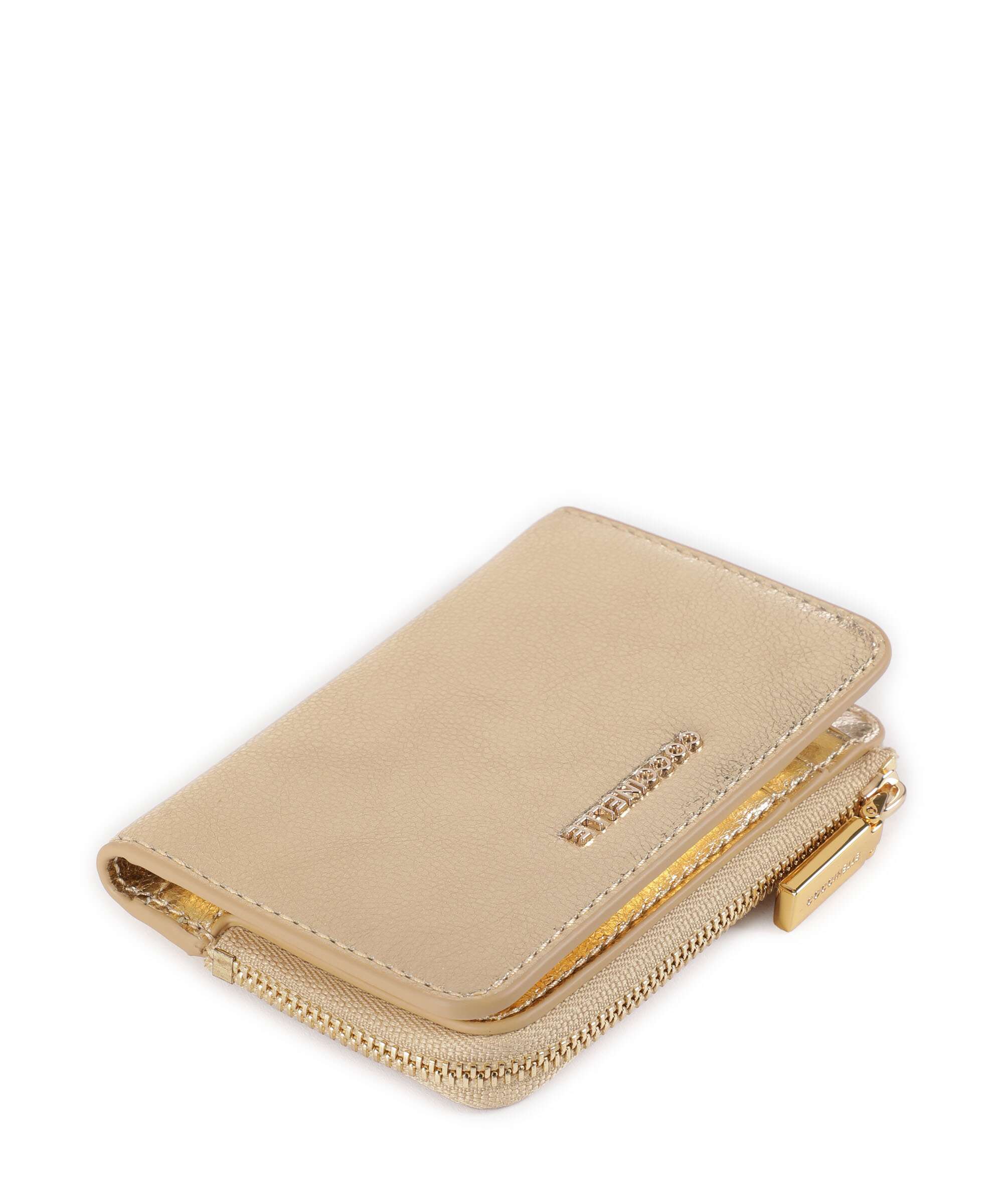 Coccinelle Metallic Smooth Metal Wallet golden