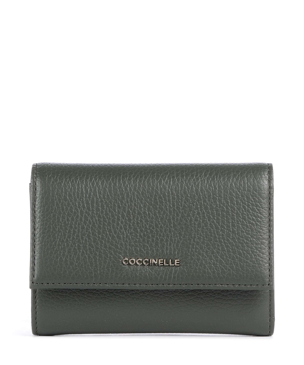 Coccinelle Metallic Soft Wallet alga