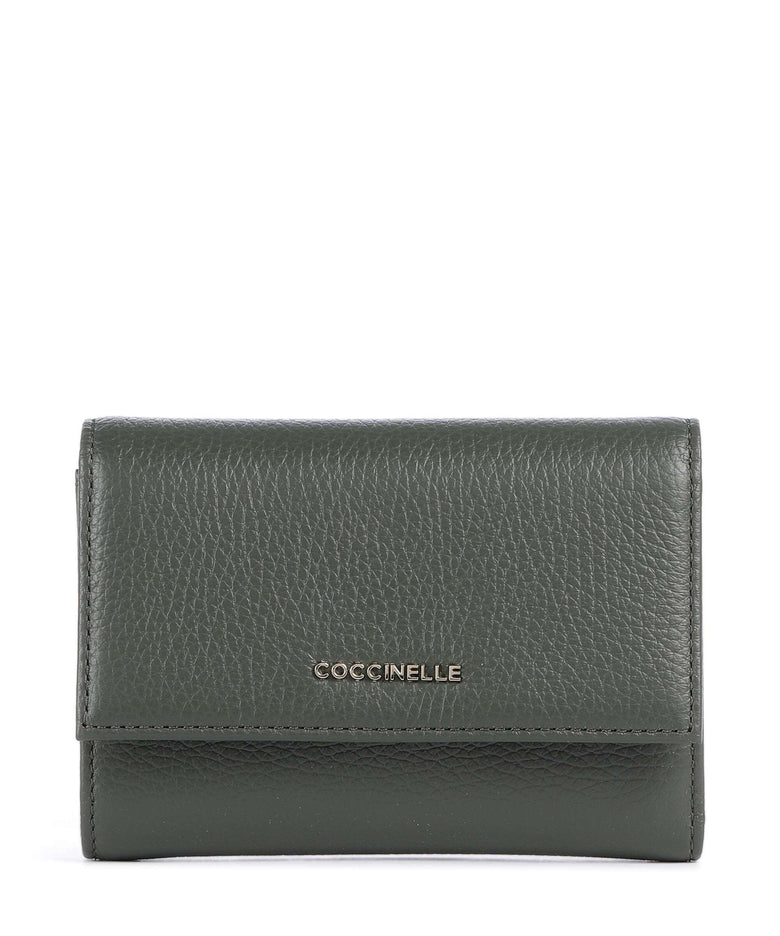 Coccinelle Metallic Soft Wallet alga