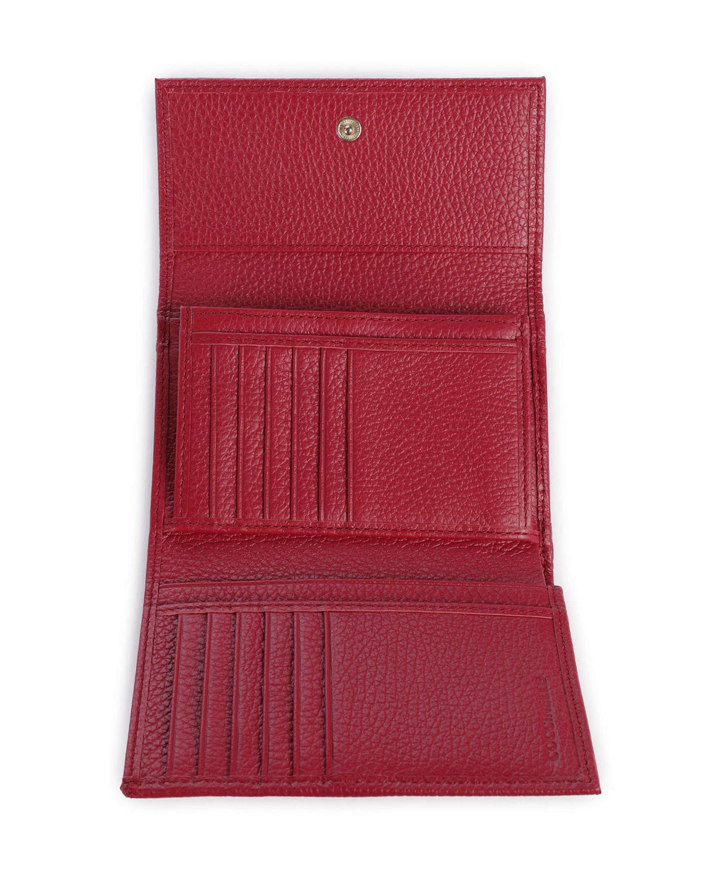 Coccinelle Metallic Soft Wallet sangria