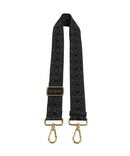 Coccinelle Nastro Monogram Alça de ombro anthracite/noir