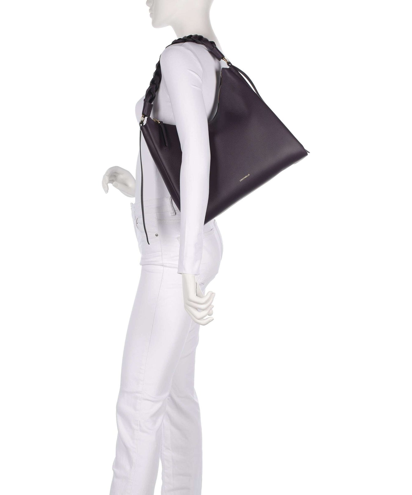 Coccinelle Boheme Grana Double Hobo bag prune/ribes