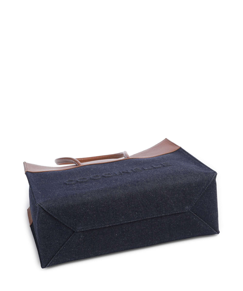 Coccinelle Myrtha Denim Tote bag blue/cognac