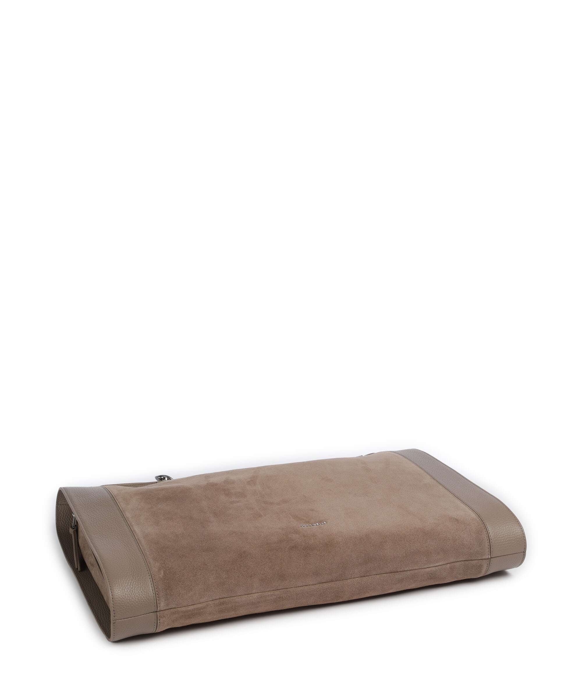 Coccinelle Elinor Suede Hobo bag warm taupe