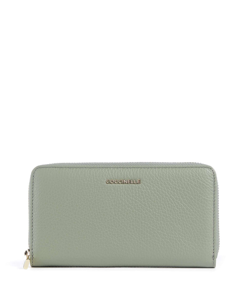 Coccinelle Metallic Soft Wallet greenery